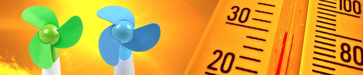 Mini Hand Ventilator sorgt für eine frische Brise bei heissem Wetter