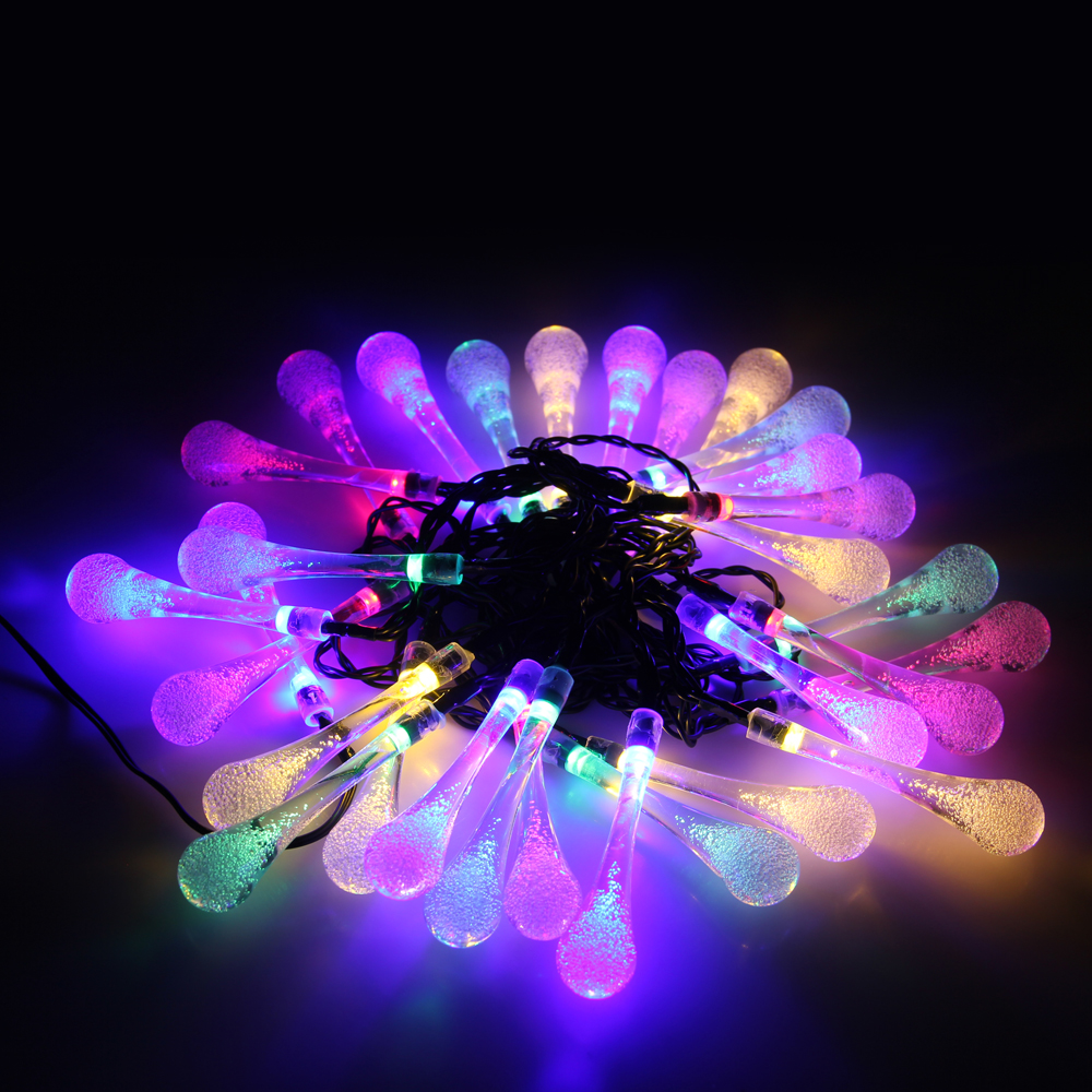 30-LED Solar Outdoor Tropfen Lichterkette Gartenbeleuchtung für Weihnachten (6 Meter) 30-LED Solar Outdoor Tropfen Lichterkette Gartenbeleuchtung für Weihnachten (6 Meter)