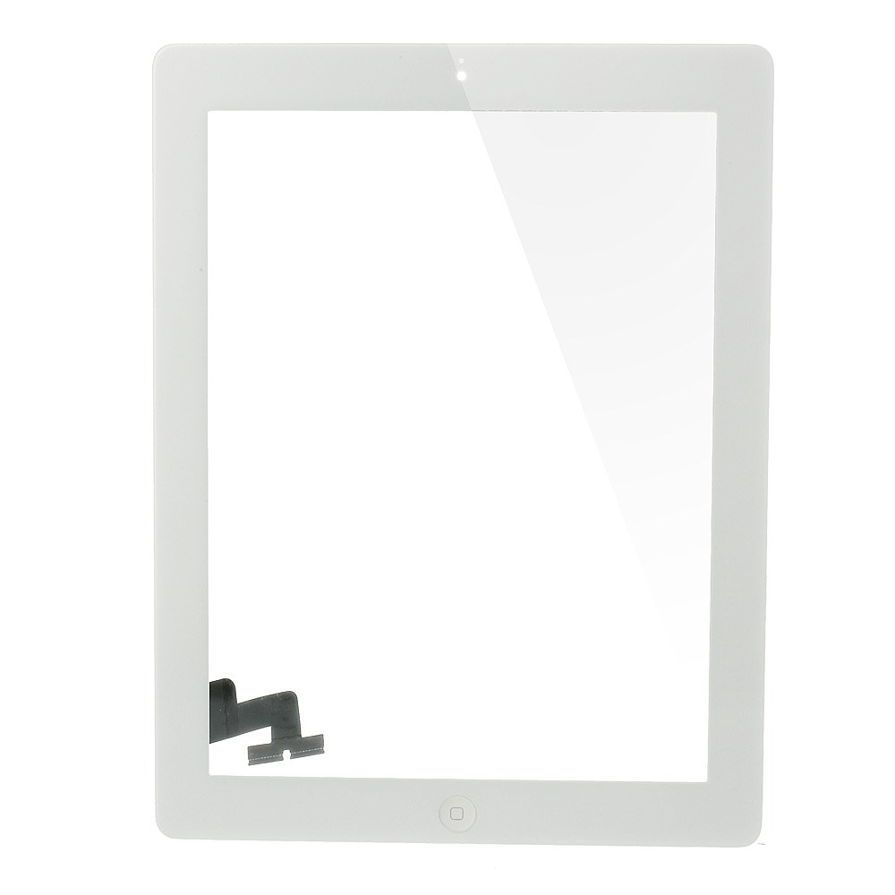 iPad 2 Touchscreen Glas Digitizer - Weiss (vormontiert)