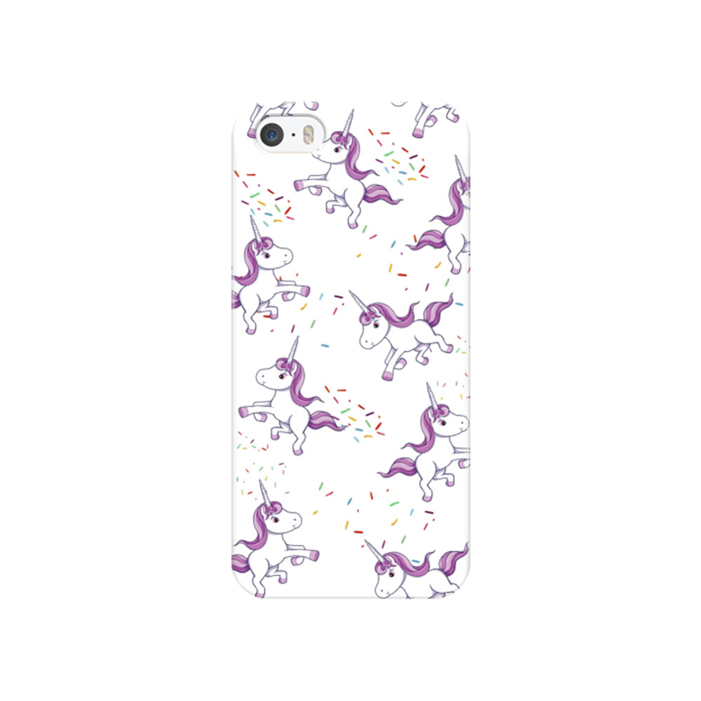 iPhone SE / 5 / 5S Hardcase Hülle Kleine Einhörner - Lila iPhone SE / 5 / 5S Hardcase Hülle Kleine Einhörner - Lila