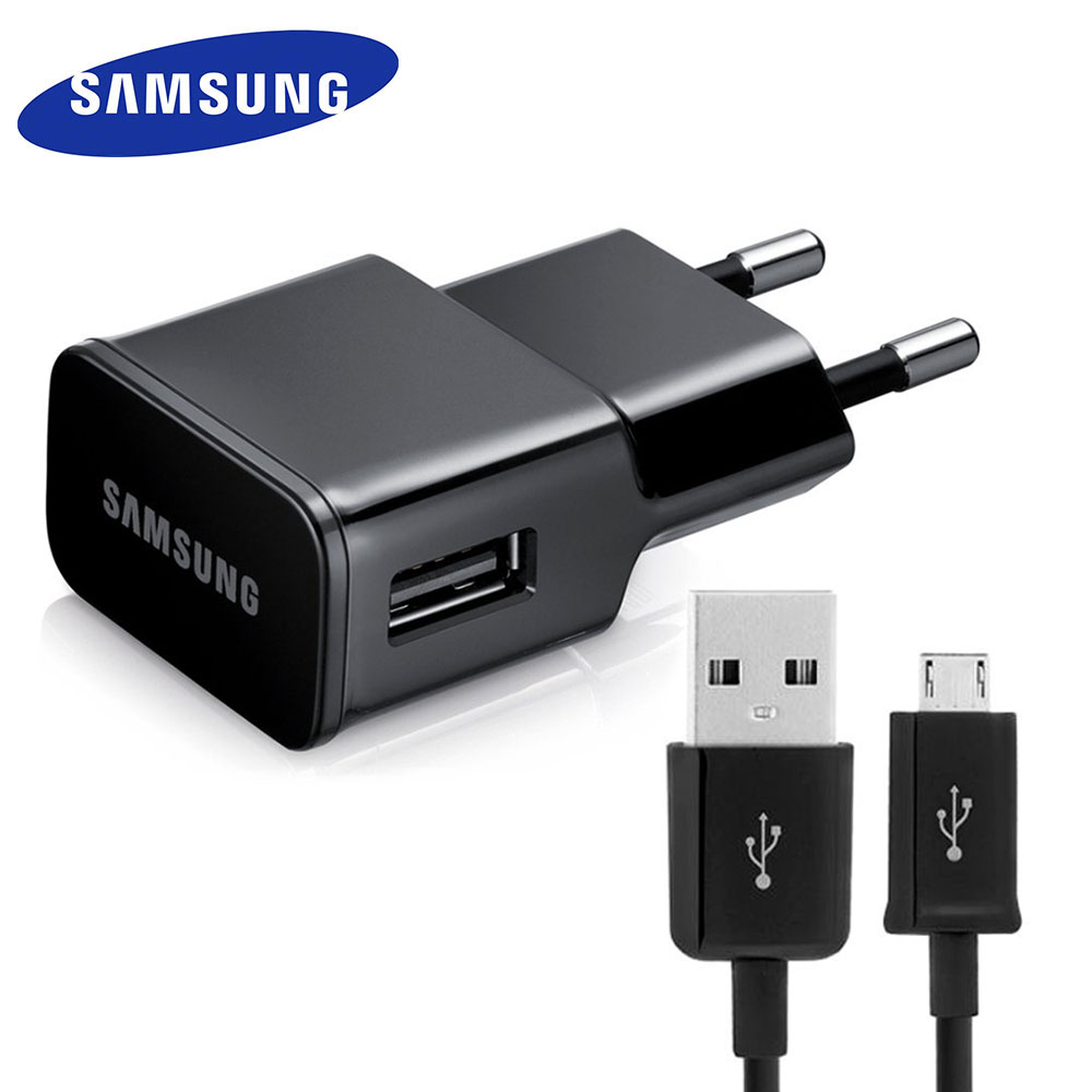 Reise Ladegerät (2A) ETA-U90EBE + Micro USB Ladekabel 1m - Schwarz Reise Ladegerät (2A) ETA-U90EBE + Micro USB Ladekabel 1m - Schwarz
